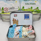 🐰 50% RABATT! 🎁 Mummy Bunny Mini Plyschfickask i Plåt – Söt Presentförpackning, Samlarbar & Perfekt för Påsken 🐣