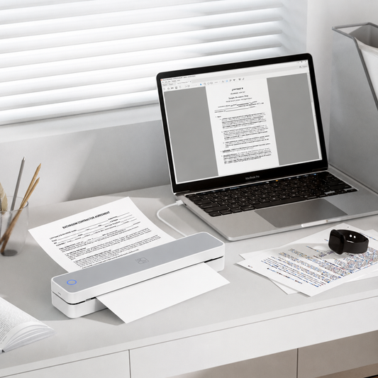 🔈🔈 60% RABATT! 🔥D810 Bärbar Bluetooth-termoskrivare – Perfekt för tatueringsstudior och kontor 🖨️📱