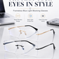 🔥50 % RABATT🔍 Ramlösa glasögon som blockerar blått ljus | Avancerad teknik för att blockera blått ljus · 👓 Snygg ramlös design · Perfekta för både fritid och arbete