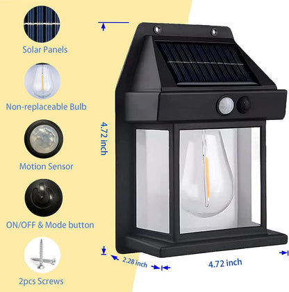 2026 ny utomhus solcellsvägglampa