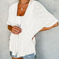 👚 50% RABATT NU! ☀️ Flödande kortärmad cardigan – Lättvikt, andningsbar & ansträngningslöst chic – sommarbasvara 🌿