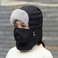 🧣 60% REA NU! ❄️ Vintermössa med Avtagbar Ansiktsmask - Varm & Andas Bra, Perfekt för Skidåkning och Friluftsaktiviteter ✨