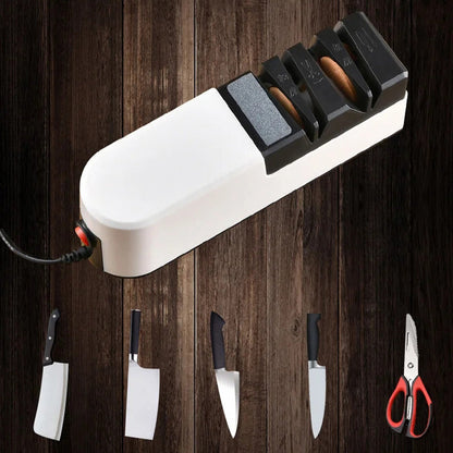 🔪 50% RABATT! ⚙️ Professionell Elektrisk Knivslipare – Snabb & Exakt Slipning, Multi-Vinkelguide för Köks- & Utomhusknivar ✨📦