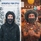⏰ 50% RABATT! 🧔 Punk-hatt med peruk & stickat skägg – Enkel montering, Realistisk stil & Perfekt för cosplay 🎭