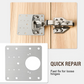 🔧 50 % RABATT NU! 🚪 Reparationsplatta för skåpdörrshängslen i rostfritt stål – snabb & hållbar lösning 💪