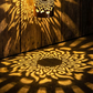 Solcellsdriven Mandala Projektorlampa | Väderbeständig utomhusbelysning