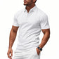 👔 50% RABATT NU!💨 Herr Snabbtorkande Piké T-shirt – Athletic Fit & Skrynkelfri – Smart Casual Essential ✨