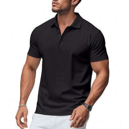 👔 50% RABATT NU!💨 Herr Snabbtorkande Piké T-shirt – Athletic Fit & Skrynkelfri – Smart Casual Essential ✨