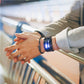 Snygg tvåfärgad klocka⌚️ LED-armband i rostfritt stål, trendig sportklocka med blå bakgrundsbelysning🏃, vakuumbelagd🛡️.