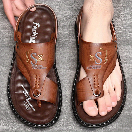 👞 50% rabatt! 🌿 Andningsbara utomhussandaler i mjukt läder – överstora, halksäkra & bekväma 👞🌿