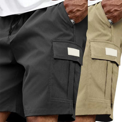 🩳 50% RABATT NU! 🌿 Herr Cargoshorts – Elastisk Midja, Lättvikt & Multi-Ficka – Andningsbar, Sval & Redo För Sommaren ☀️