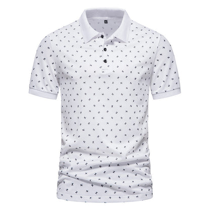 Kortärmad mönstrad T-shirt för män