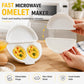 🍳🥚 50 % RABATT NU! 2-i-1 Omelettmaskin & Äggkokare – Snabb och Smidig Frukost På Några Minuter ✨