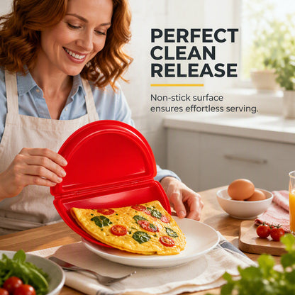 🍳🥚 50 % RABATT NU! 2-i-1 Omelettmaskin & Äggkokare – Snabb och Smidig Frukost På Några Minuter ✨