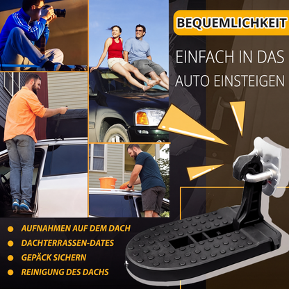 🚗 50% RABATT! ✨ Multifunktionellt Fällbart Fotsteg för Bildörren – Robust Takstege & Nödsteg i Aluminium (Klarar 230 kg) 🛡️